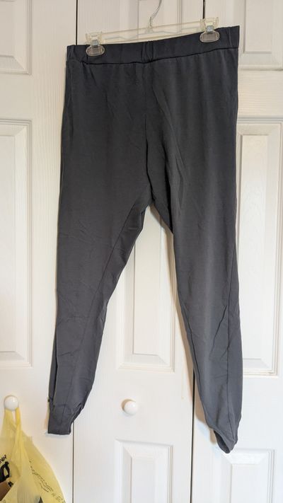 cesta la vie Grey leggings with stirrups cotton poly spandex Women's - L