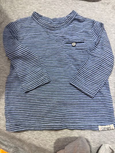 GAP Striped Long Sleeve Top  12-18 Months