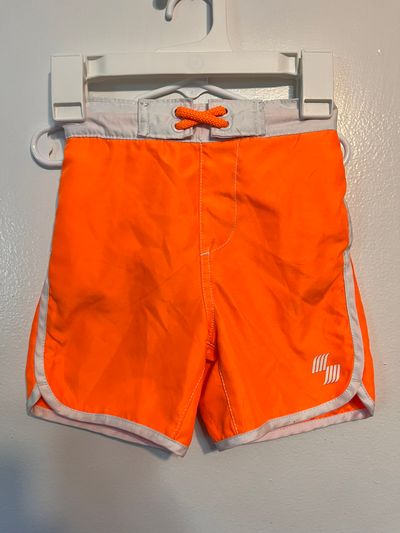 Place Sport Neon Orange Swim Trunks- Great for Pool Visibility! 2T