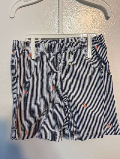 Baby Gap Blue Pinstripe Shorts w Sushi Details 24 Months