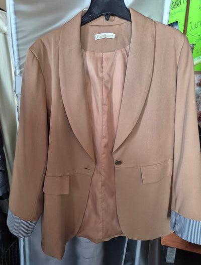 Genhoo woman beige jacket  Women's - XL