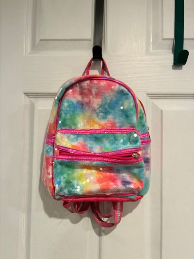 Target sequin/rainbow small backpack small sequined backpack