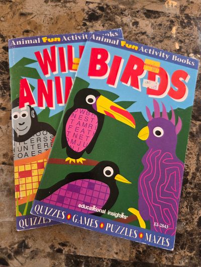 2 Animal Activity Books