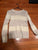 Loft XS cream and tan striped long sleeve sweater  Junior XS - 0