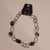 Paparazzi Black Gem Chain Necklace And Earring Set