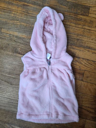 Carters Fuzzy Vest with hood  24 Months