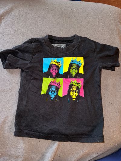 The Notorious BIG Black graphic tee 2T