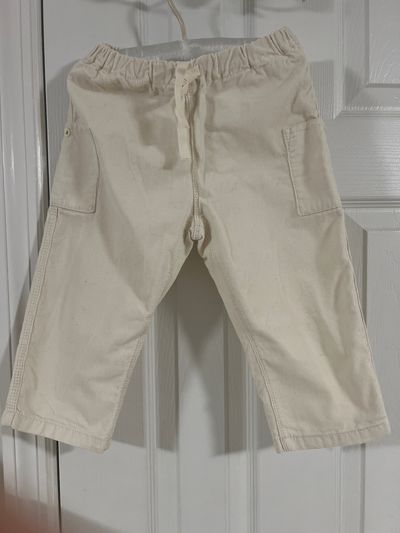 Petit bateau Cream pants 24 Months
