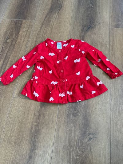 Carters Long sleeved heart tunic 12 Months