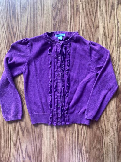 Hartstrings Purple Cardigan Sweater 5T