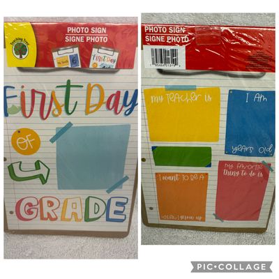 Brand New First Day of School Sign Brand New First Day of School Sign