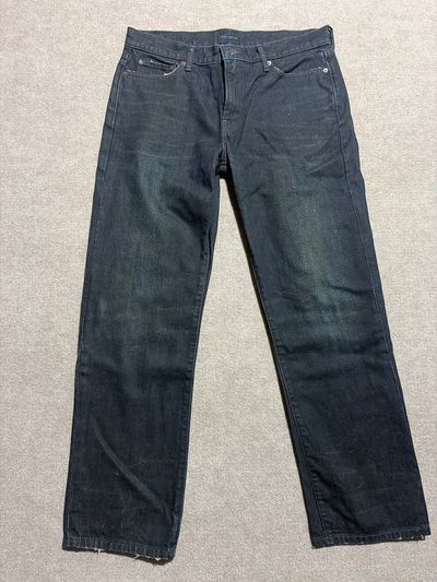 Lucky Black distressed jeans. Straight leg. 34