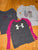 American Apparel & Under Armour Lot of 3 l/s shirts love rhinestone and pink sleeve UA 12-18 Months
