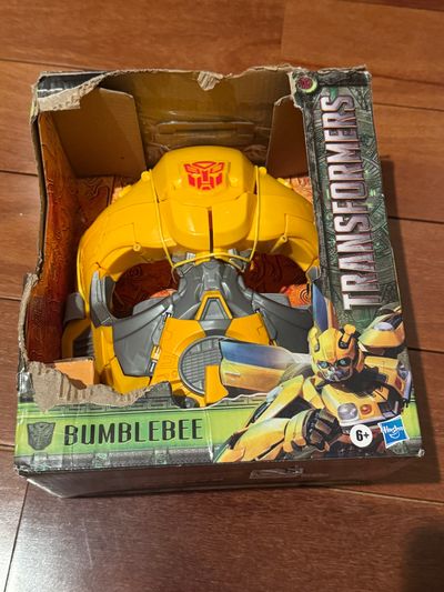 Brand new transformers bumble bee mask Box damaged but never removed or used