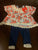 Little lass Two piece outfit with beautiful off the shoulder shirt 2T