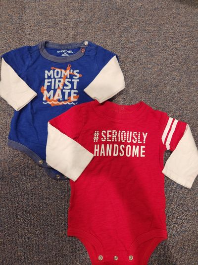 Koala bear and Cherokee Long sleeve onesies 0-3 Months