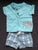 Carters 3m elephant button front shirt and plaid shorts 0-3 Months