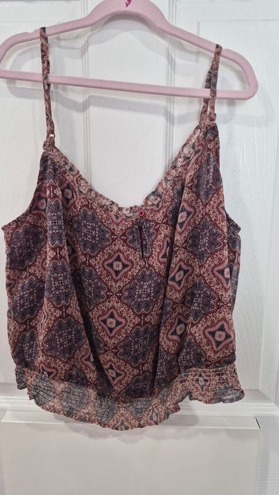 American Eagle Outfitters Paisley print tank Women's - L