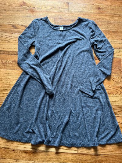 Old Navy grey knit babydoll swing dress Women's - XS