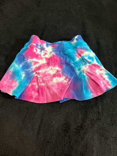 Zinnias Pink blue and purple skort 18-24 Months