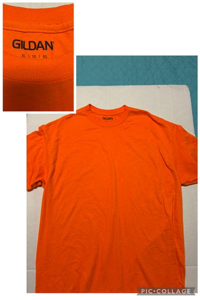 Gildan orange tee shirt worn 1x Great for anti bullying week color wars or orange wear Women's - XL