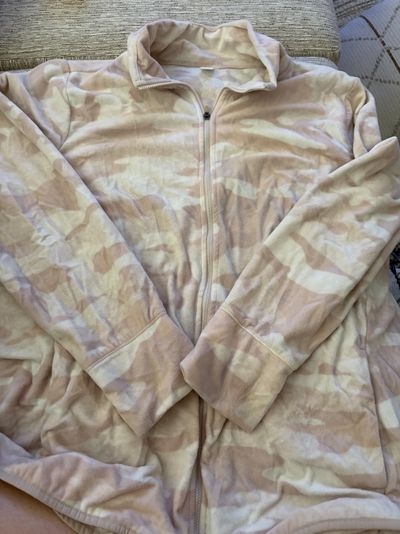 Old navy Pink camo zip up fleece Women's 3X