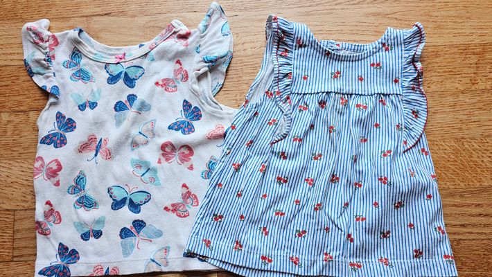 Carter's Girls' top sleeves less, cute with leggings/ shorts/ skirts 6-9 Months