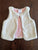 White furry vest  6-9 Months