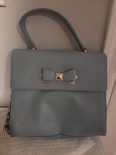 Betsey Johnson handbag Light blue with floral inside. Great condition