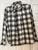 Sonoma button down black and white buffalo check  Men's - L