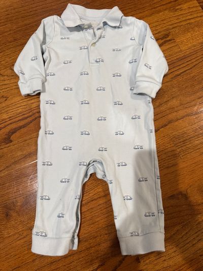Polo Ralph Lauren 9mo blue train onesie 9 Months