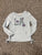 Btween Light blue plush long sleeve w sequin LA 7-8