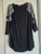 Avenue short sleeved shirt black/cheetah prin Size 22/24 Women's 2X