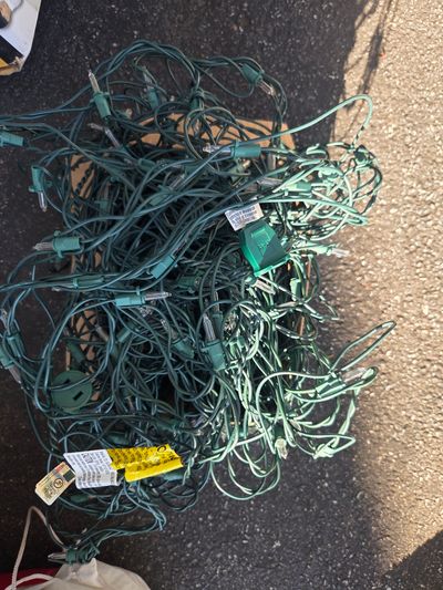 Box of white net lights