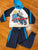 Thomas the train Hooded outfit set piling on pants 3T