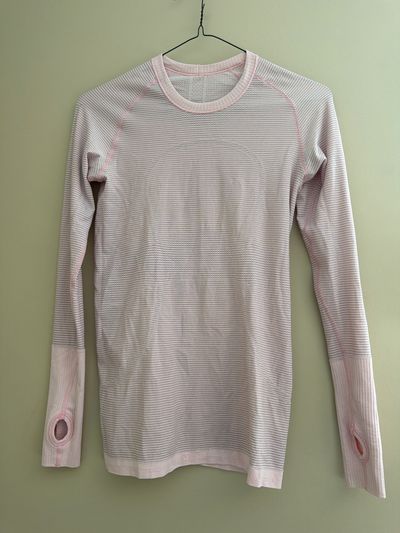 Lululemon Pink Stretchy Base Top Women's - S