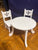 Kid Kraft doll table 2 chairs some marks on wood White wooden set American girl size
