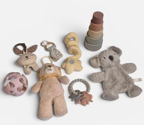 Neutral Color Soft & Building Toy Set