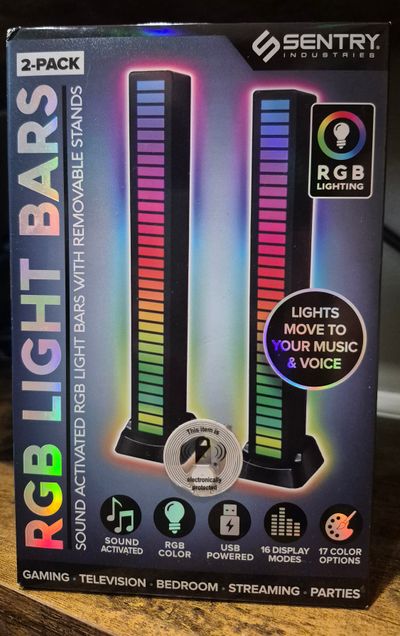 Brand New RGB Light Bars 2 Pack 8" Sound activated. 16 Display modes.