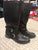 Olive & Edie Tall black boots with silver buckles 3 (Big Kid)