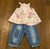 Koala kids and kardashian kids 3 month adorable jeans and silky shirt 3 Months