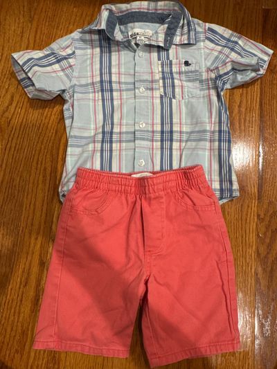 Kids headquarters 2 piece button down outfit 2T