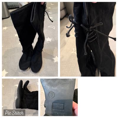 Childrens place Knee high boots with ties on the back 3 (Big Kid)