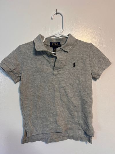 Polo Ralph Lauren Grey Polo w Navy Ralph Lauren Polo Man 2T
