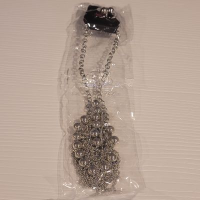 Paparazzi Silver Mutiple Chain Ball Necklace Set