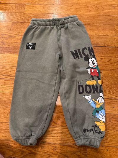 Zara, Disney, Mickey and Donald sweatpants pants  4T
