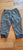 Carter's Like new boys 12M sweatpants in gray and white stripes 12 Months