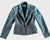 Loft  size 00P Grey herringbone jacket Women's - XS