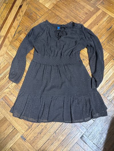 Old navy long sleeve sheer dress ruffle  Women's - M