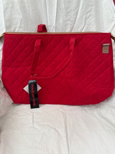No name Red fold up tote